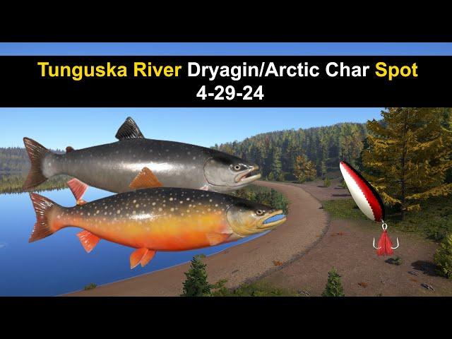 Russian Fishing 4, Tunguska River Dryagin/Arctic Char Spot  4-29-24