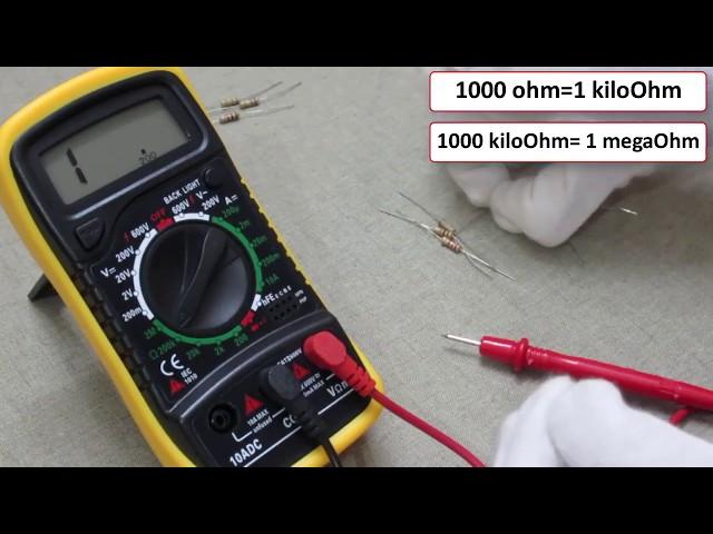 How do i Check and Measure Resistor Value With Digital Multimeter?