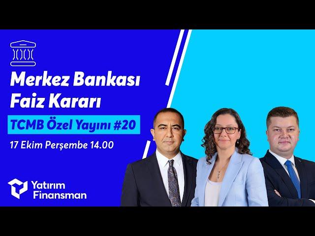 TCMB Özel Yayını #20 I Merkez Bankası Faiz Kararı