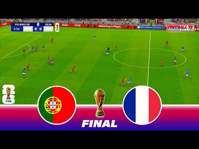 PORTUGAL vs FRANCE - FIFA World Cup 2026 Final USA | Full Match All Goals | PES Gameplay PC