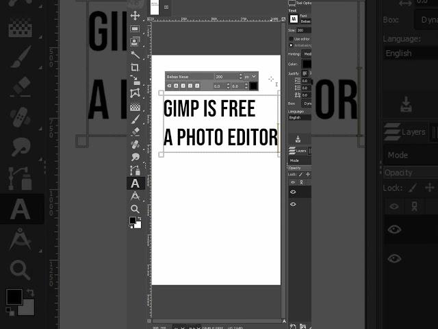 How to Add Text in GIMP