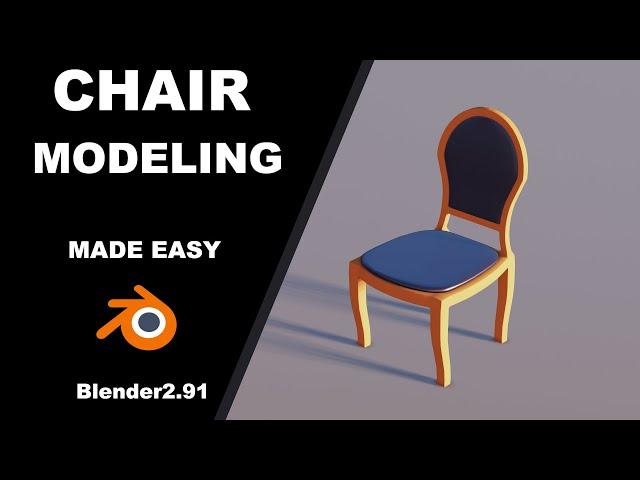 modeling a chair in blender 2.91