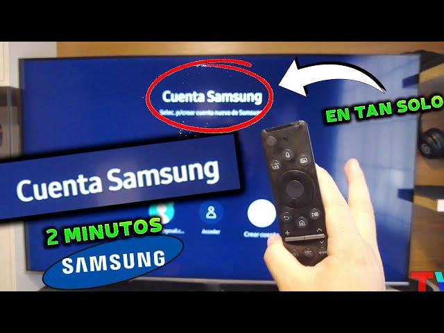 Como Crear Una Cuenta de SAMSUNG en Smart TV! (en menos de 2 MINUTOS!)