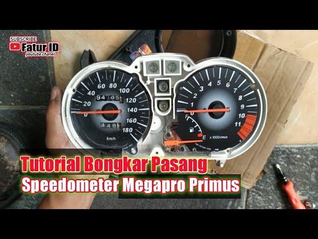 Cara membongkar dan memasang speedometer Megapro Primus