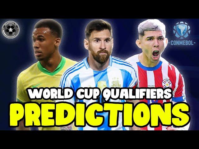 CONMEBOL NOVEMBER WORLD CUP QUALIFIERS PREDICTIONS (Part 2)