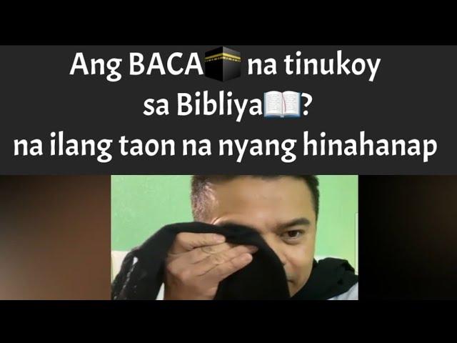 Half of his life searching for Baca that mentioned in the Bible and Qur'an
