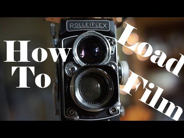 How To Load Film Into A Rolleiflex 2.8 TLR Medium Format Camera