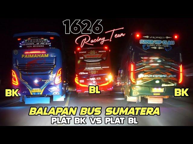 BALAPAN BUS MEDAN VS BUS ACEH // 1626 Racing Tikungan Bisa 100KMJ 