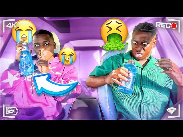 REPLACING MY BOYFRIENDS DRINK WITH MOUTHWASH *HILARIOUS*