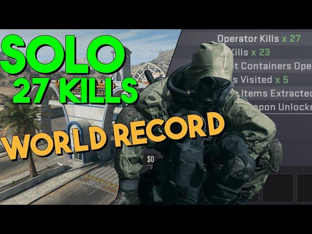 27 Operator Kills as a Solo in DMZ (S3 World Record)