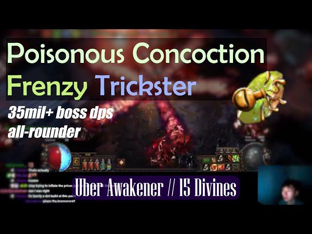Poisonous Concoction Bouncing Trickster  // 35m+ DPS [Path of Exile 3.24 Necropolis]