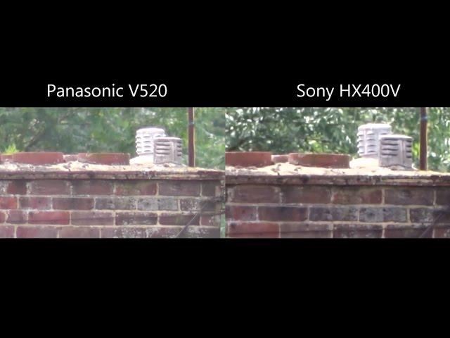 Panasonic v520 vs Sony HX400V 50x Zoom Comparison