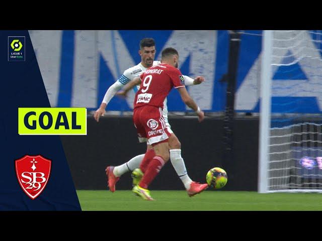 Goal Franck HONORAT (70' - SB29) OLYMPIQUE DE MARSEILLE - STADE BRESTOIS 29 (1-2) 21/22