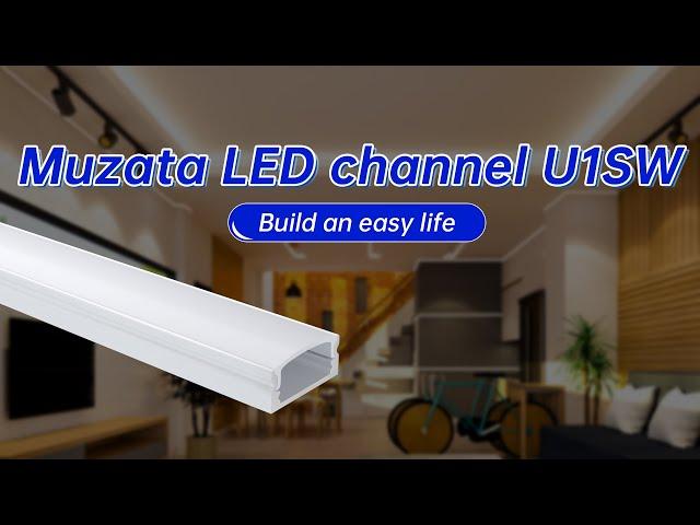 How to choose and install LED aluminum channel - Muzata U1SW installation Guide 2022