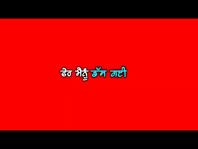 New punjabi song Whatsapp status video, Red screen, Black background, attitude, romantic, Sad status