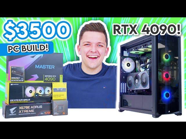 Ultimate $3500 Gaming PC Build 2022! [AORUS RTX 4090 & Ryzen 9 7900X w/ Benchmarks!]