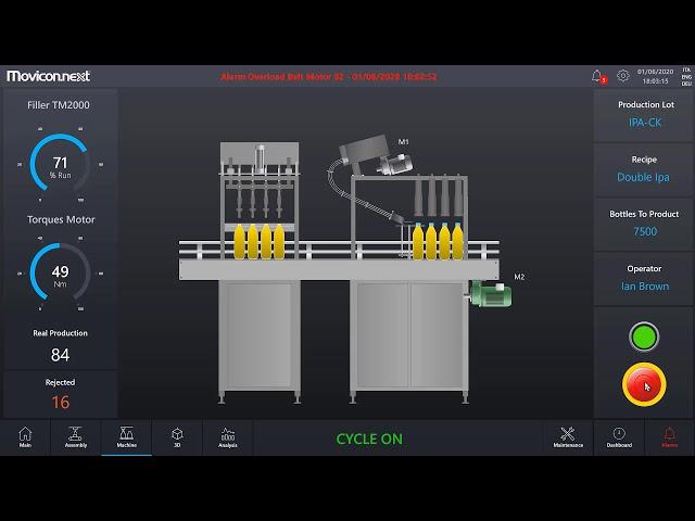 Demo Manufacturing - Machines Movicon.NExT 4.0