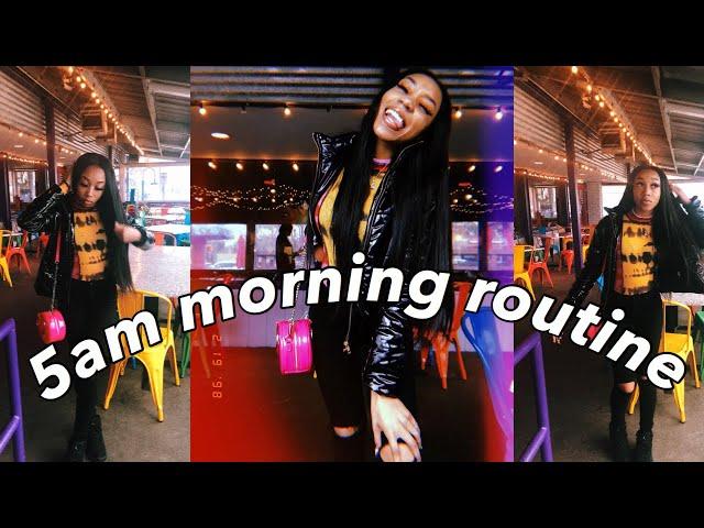 5 am school morning routine + day in my life