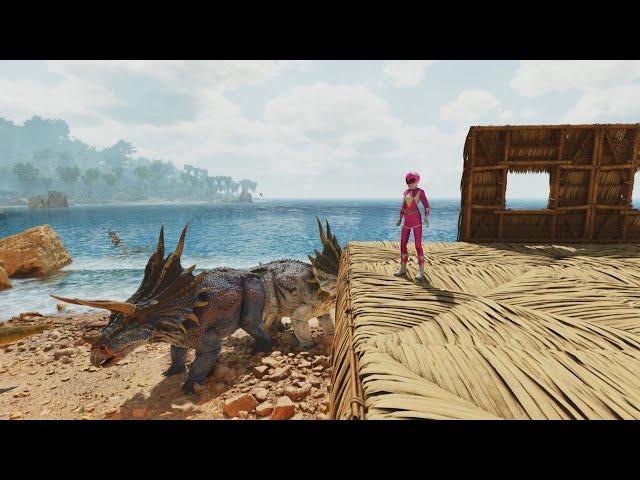 ARK Survival Ascended Mighty Morphin Power Rangers Gameplay Part 10 4k test