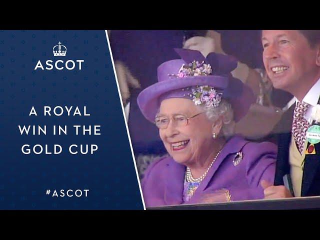 "A Royal Win In The Gold Cup" | The Queen Celebrates Estimate's Cup Triumph | Royal Ascot