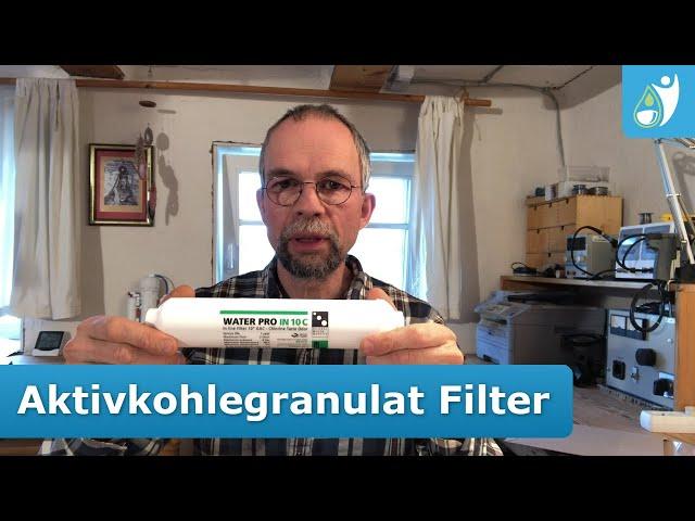 Vorfilter für den Aquamichel Mini - Teil 2/3 - Aktivkohlegranulat Filter