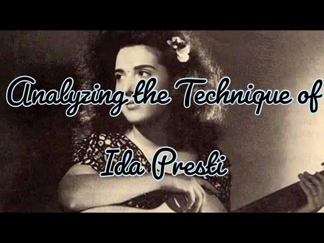 Analyzing the Guitar Technique of Ida Presti