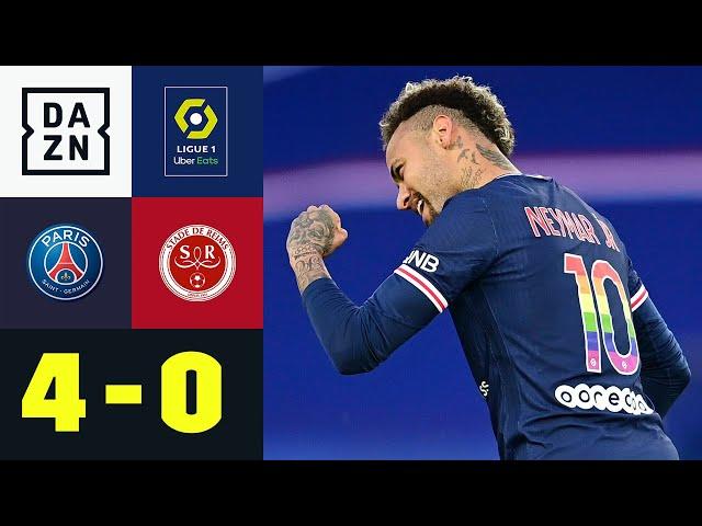 Neymar und Co. souverän und weiter im Titelrennen: PSG - Reims 4:0 | DAZN Highlights