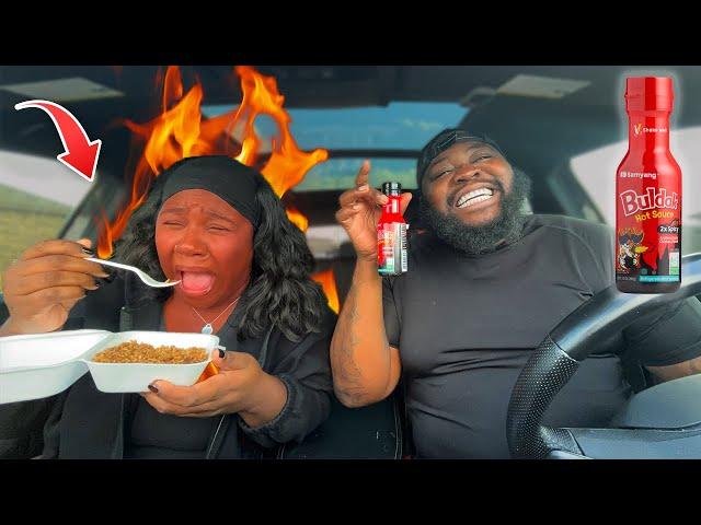 I Put Korean Fire Noodle Sauce ON MY WIFE'S Fried Rice *HILARIOUS*