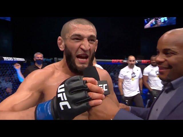 UFC 267: Khamzat Chimaev Octagon Interview