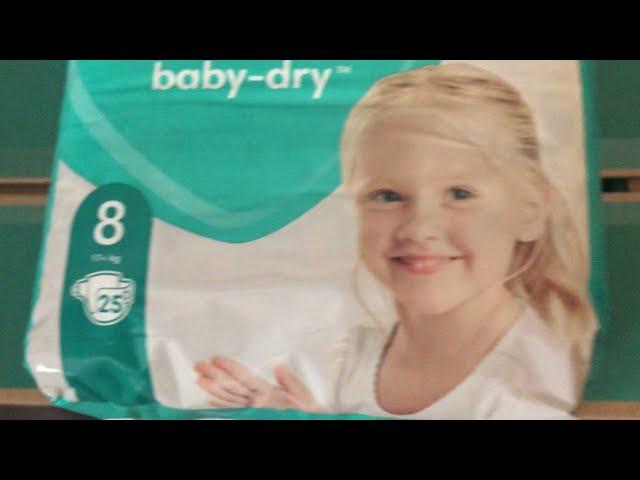 Unboxing Pampers Baby-Dry size 8