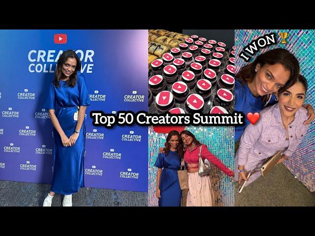 I am in top 50 creators in India  Youtube Creator Summit 2024 ️ @shreyajain26 @SoniaGarg