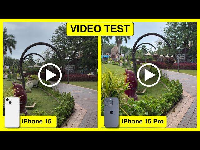 iPhone 15 vs 15 Pro Camera Video Test - Settings, Quality, Features & Detailed Comparison