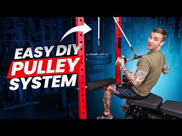 DIY Gym Pulley System for Home Gym, Cable Pulley, Easy Set Up