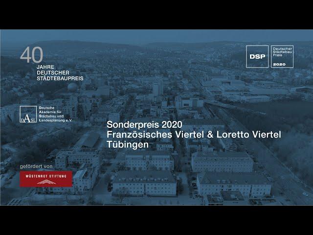 Deutscher Städtebaupreis DSP 2020 Sonderpreis "Städtebau revisited" Tübingen