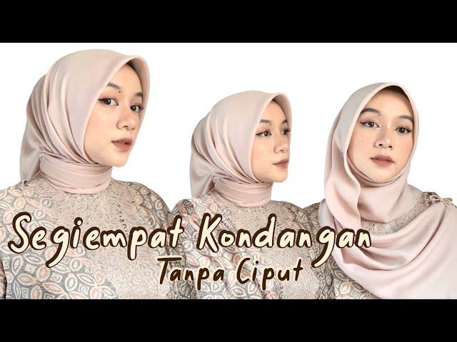 5 Tutorial Hijab Segiempat untuk Kondangan