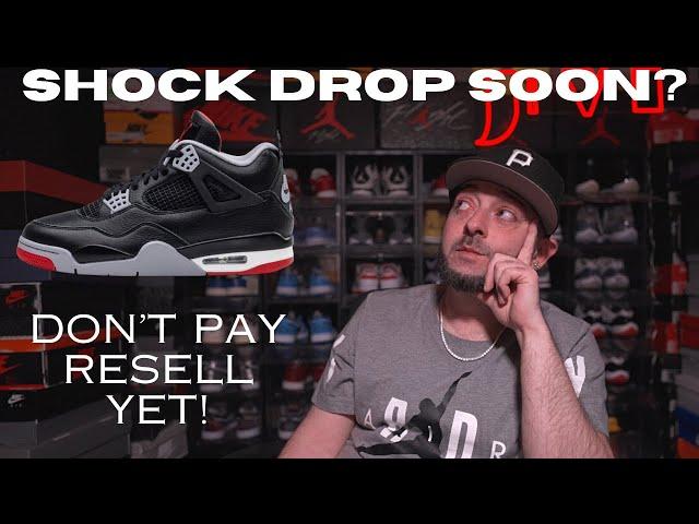 Air Jordan 4 Bred "Reimagined" Shock Drop,Back Dooring & High Resell Prices