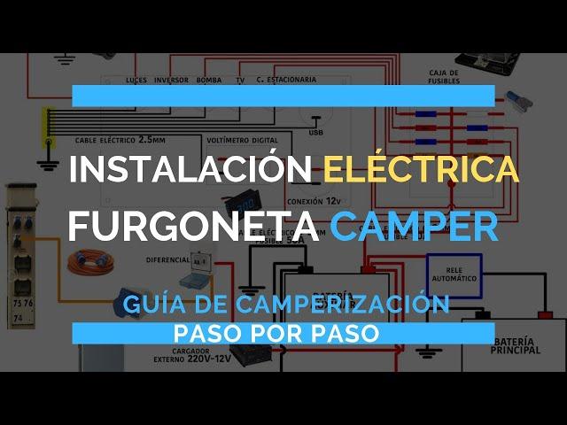 Instalación ELÉCTRICA en una Furgo Camper || Conexión de baterías, relé separador, fusibles...