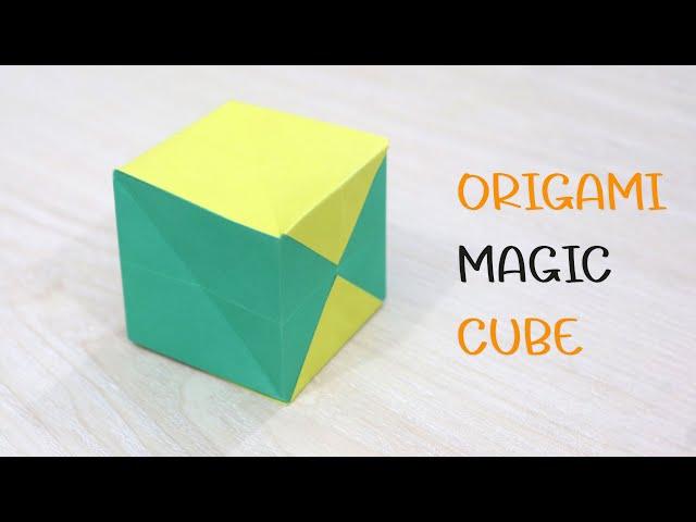 Easy Origami Magic Cube - Paper Magic Cube Box Folding