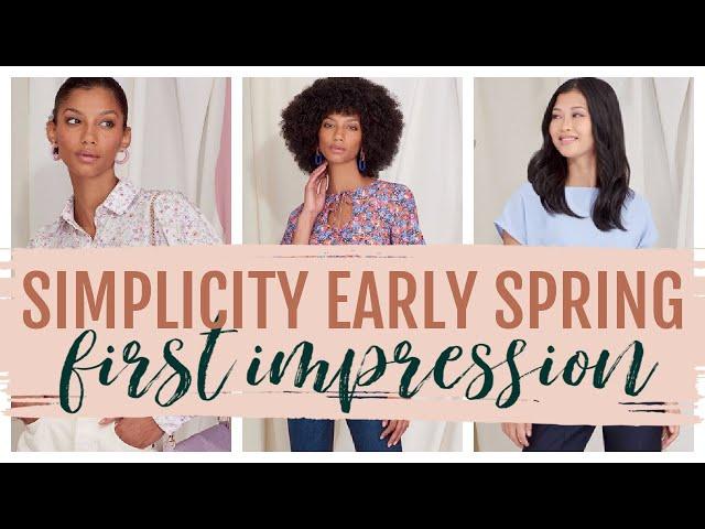 Simplicity EARLY SPRING 2022 Sewing Pattern Collection First Impression Review