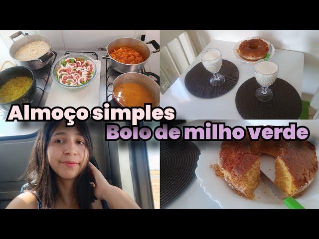 VLOG: ALMOÇO SIMPLES/ FIZ BOLO NA AIR FRYER.