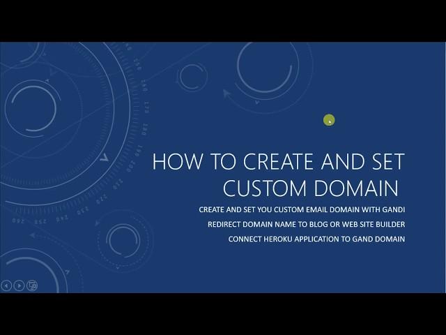 Introduction to Create and Set your Gandi.net Custom Domain for dummies - part 1