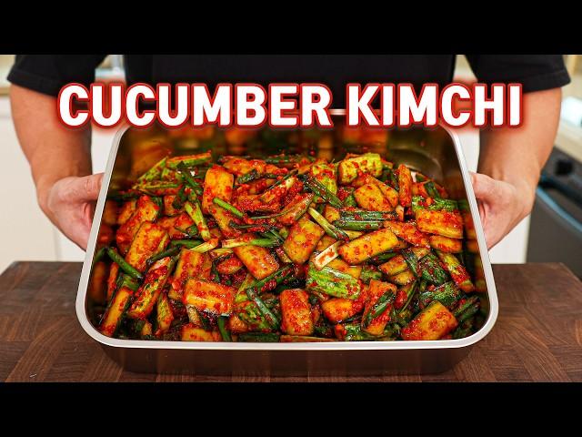 Trust Me This Is The Easiest Kimchi Of All Time l Cucumber Kimchi (Oi Kimchi)