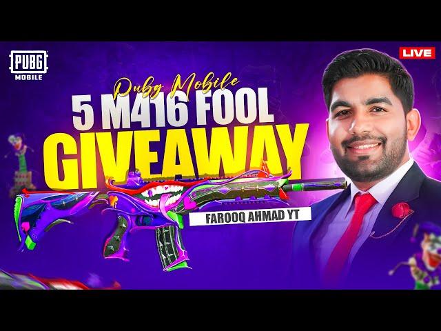 M416 Fool Giveaway& YOU are Invited | PUBG MOBILE Live 