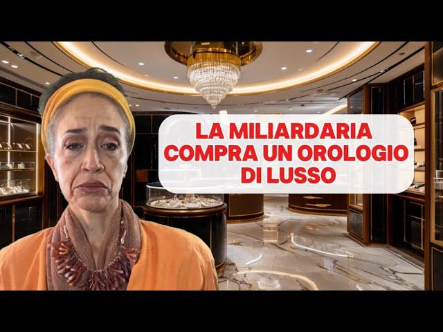 LA MILIARDARIA COMPRA UN OROLOGIO DI LUSSO