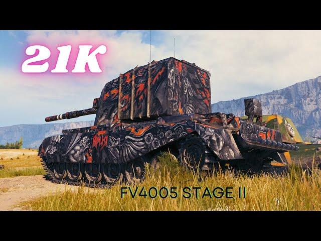 21K Damage with FV4005 Stage II 10K & FV4005 Stage II 11K Damage World of Tanks #wot