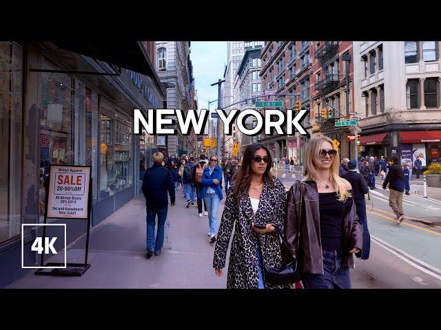 New York Walk  Relax With The Sound of Manhattan - 4k Travel Walking Tour