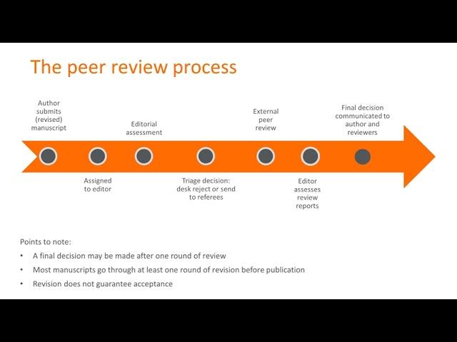 The peer review process