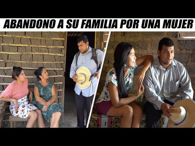 Abandono a su familia por una mujer que solo lo usa como su criado.