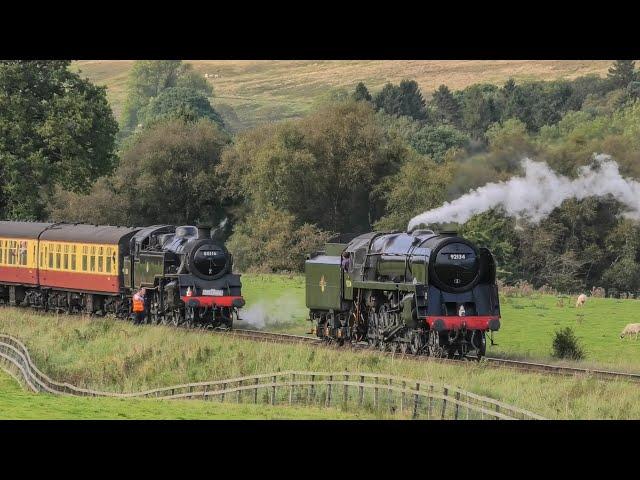 B.R 9F 92134 Rescues The Failed B.R 80136 On The NYMR Annual Gala 23