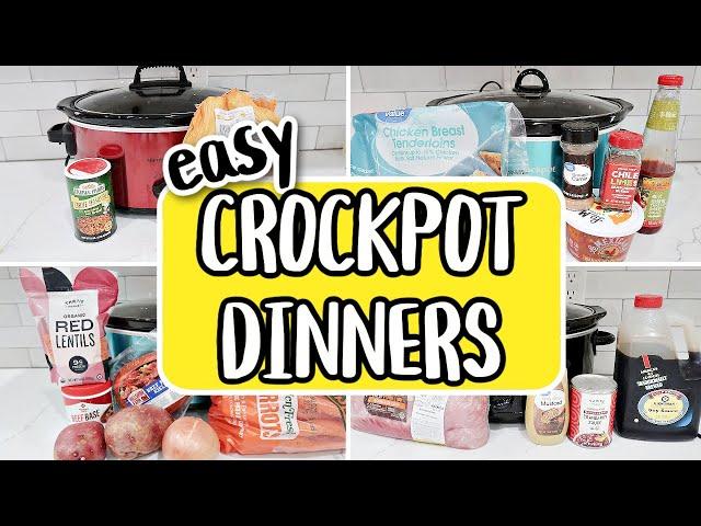 5 DUMP & GO CROCKPOT DINNERS | The EASIEST Tasty Slow Cooker Recipes | NEW for 2025 Crockpot Recipes